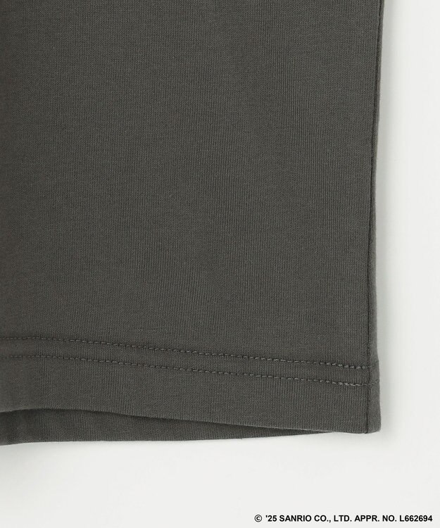 ANY 【ハローキティ×ANY】ロゴTシャツ チャコール刺繍