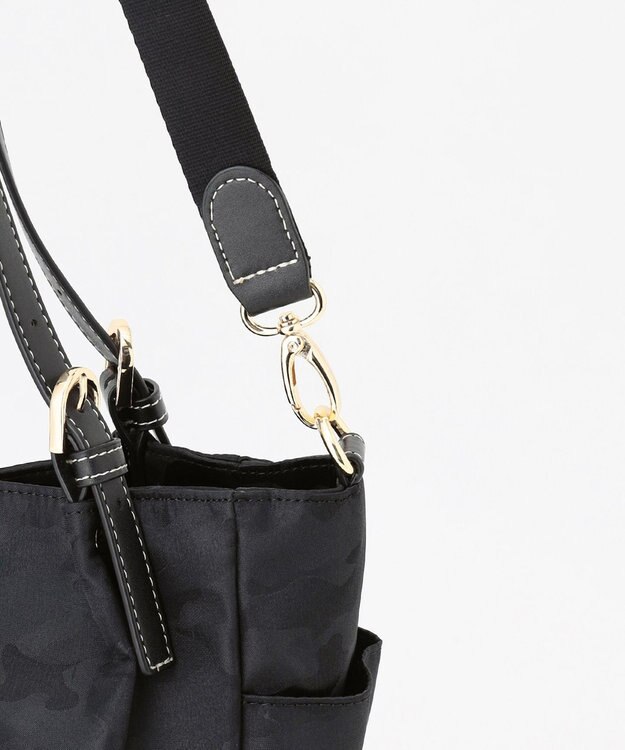 LA BAGAGERIE シャドージャカード 2WAYミニトートバッグ ブラック