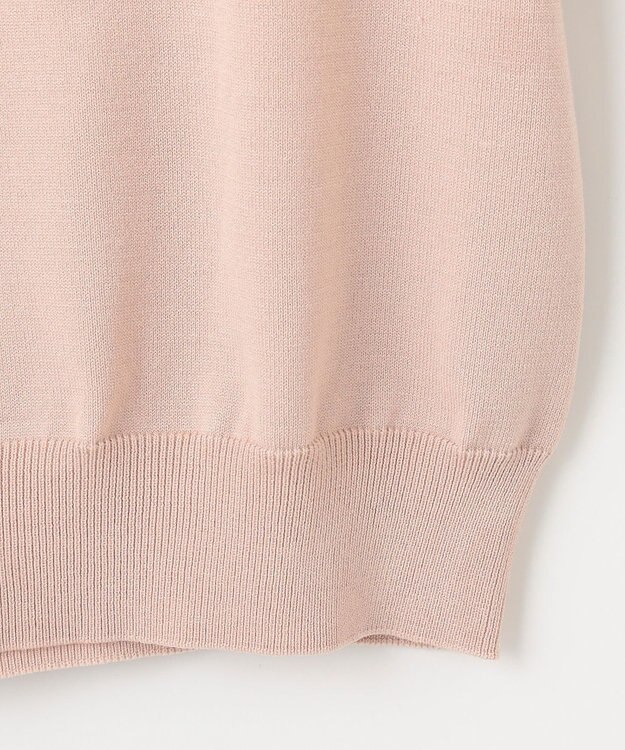 Feroux ビジューネックレスニット ピンク系