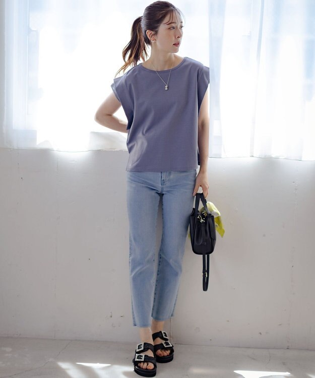 組曲 S ミッドデニム パンツ ブリーチインディゴ系