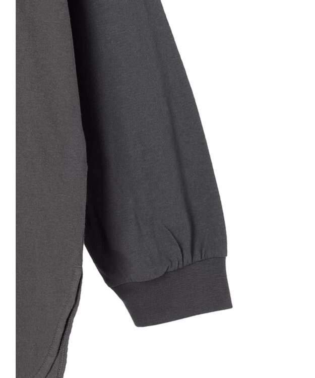 Green Parks ワンポイントカレッジロゴ裾ラウンドチュニック Dark Gray