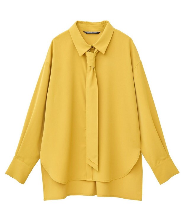 YECCA VECCA 2wayボウタイシャツ Mustard