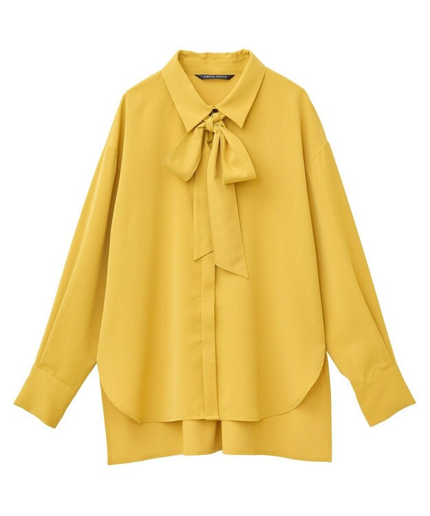YECCA VECCA 2wayボウタイシャツ Mustard
