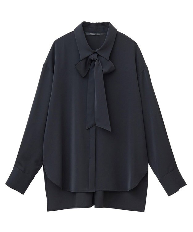 YECCA VECCA 2wayボウタイシャツ Black