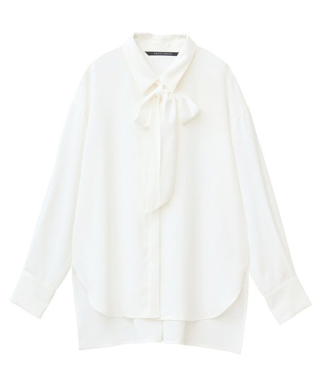 YECCA VECCA 2wayボウタイシャツ Off White