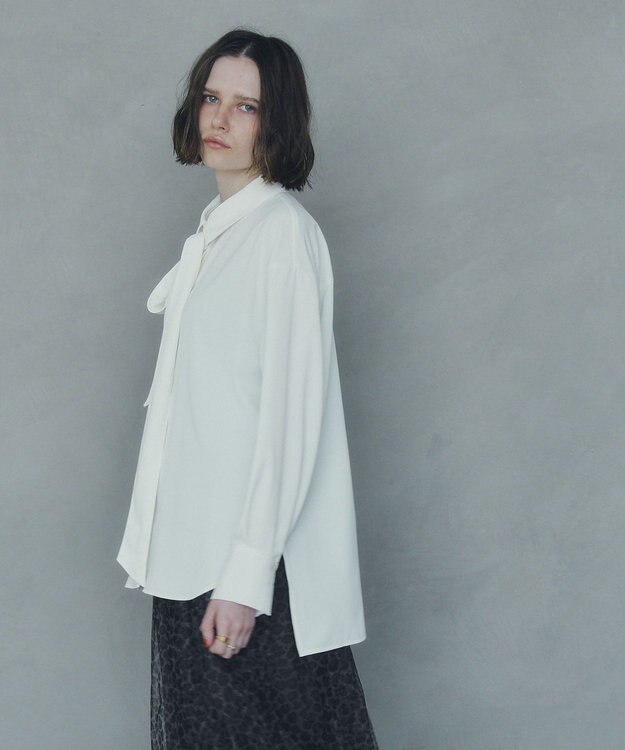 YECCA VECCA 2wayボウタイシャツ Off White