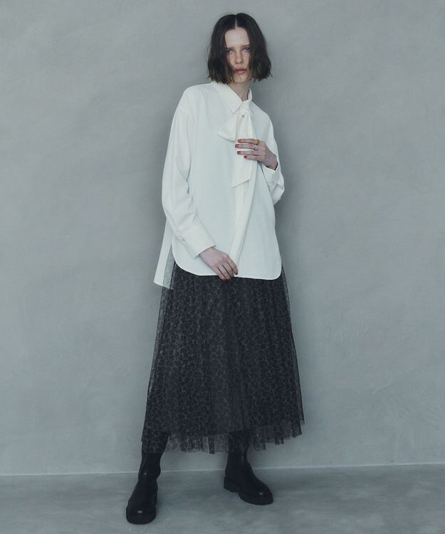 YECCA VECCA 2wayボウタイシャツ Off White