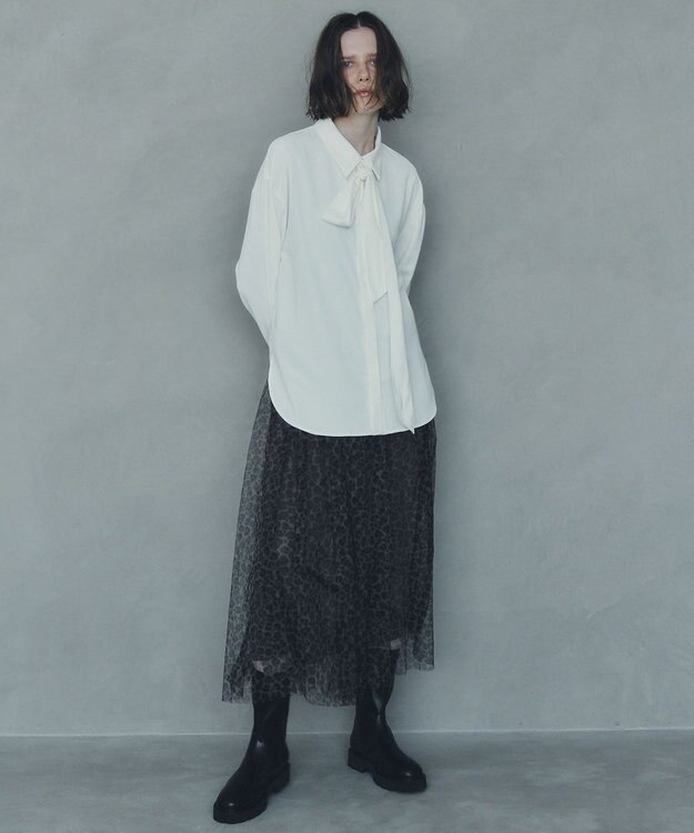 YECCA VECCA 2wayボウタイシャツ Off White