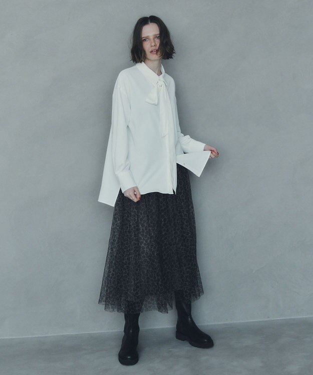 YECCA VECCA 2wayボウタイシャツ Off White