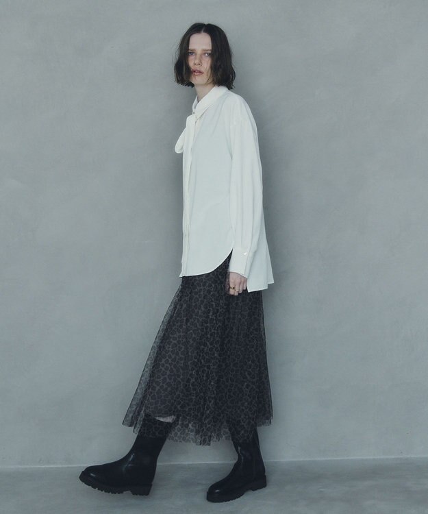 YECCA VECCA 2wayボウタイシャツ Off White