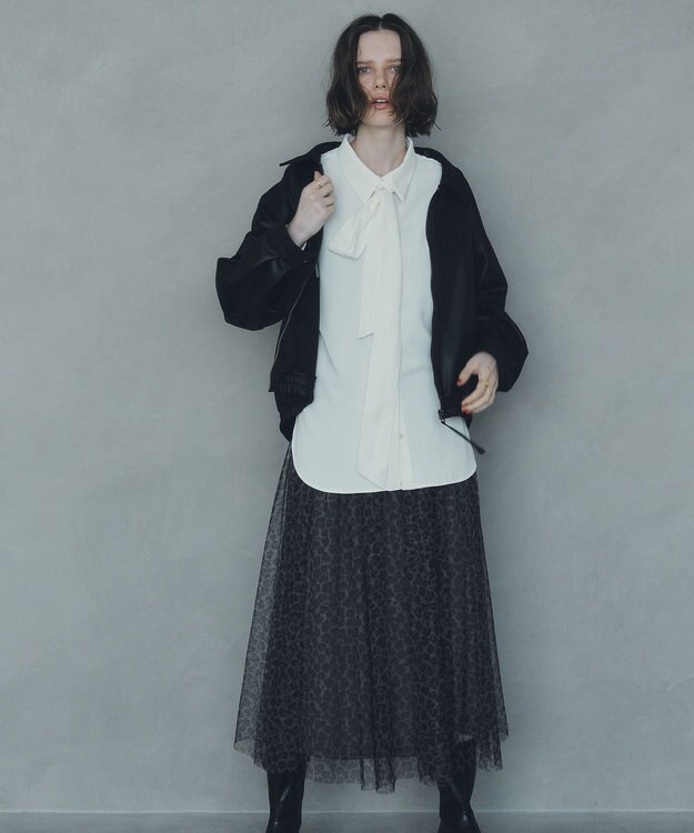 YECCA VECCA 2wayボウタイシャツ Off White