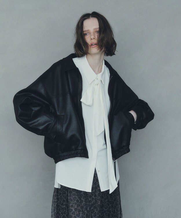 YECCA VECCA 2wayボウタイシャツ Off White