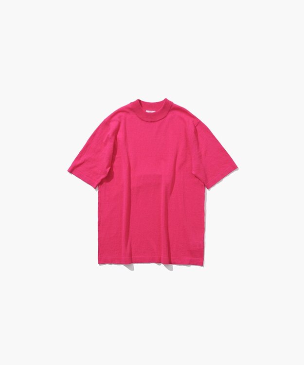 ATON RECYCLED FRESCA COTTON | ハーフスリーブプルオーバー FUCHSIA