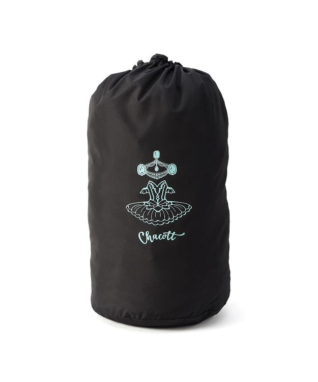Chacott ジュエルチュチュ衣装巾着バッグ ブラック