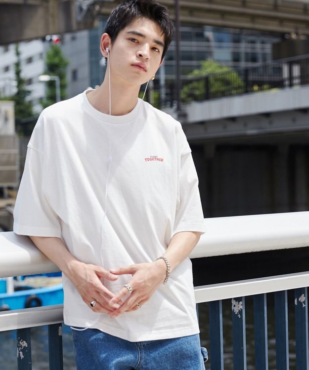 WEGO 【ユニセックス着用ITEM】ALWAYS　TOGETHER　プリントT（SS） ホワイト