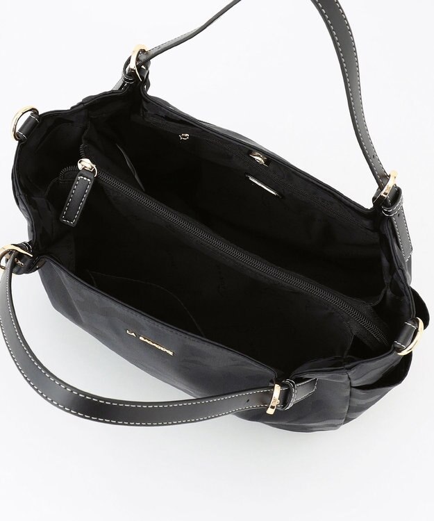 LA BAGAGERIE シャドージャカード 2WAYミニトートバッグ ブラック