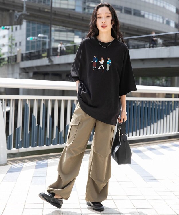 WEGO 【ユニセックス着用ITEM/綿100%/MLサイズ展開】CITY　BOYS　T（S） ブラック