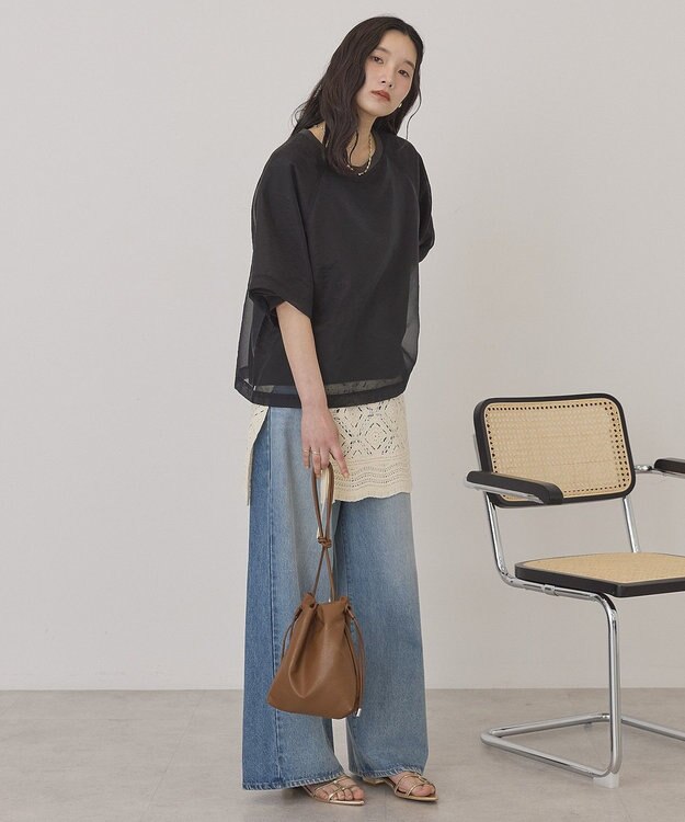 AMERICAN HOLIC シアーレイヤードプルオーバー Charcoal Gray