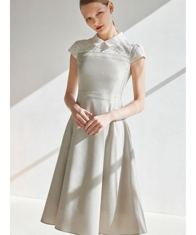 TOCCA 【sweet掲載】【洗える・消臭】LACE A LA CARTE ドレス グレー系