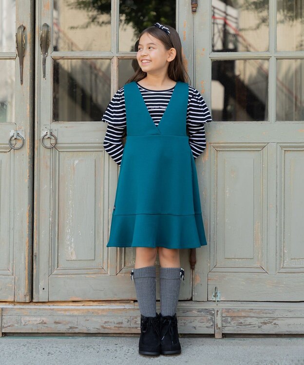 組曲 KIDS 【110-140㎝】【前後着用可】2WAY ジャンスカ フォレスト