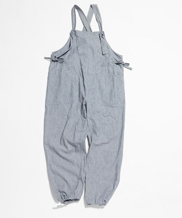 LENO LIGHT HICKORY SALOPETTES / ヒッコリーサロペット WHITE STRIPE