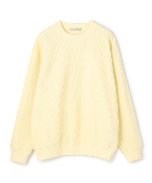 UNFILO MENS 【男女兼用】3シーズンスウェット ワッフルTEE イエロー[EC限定]