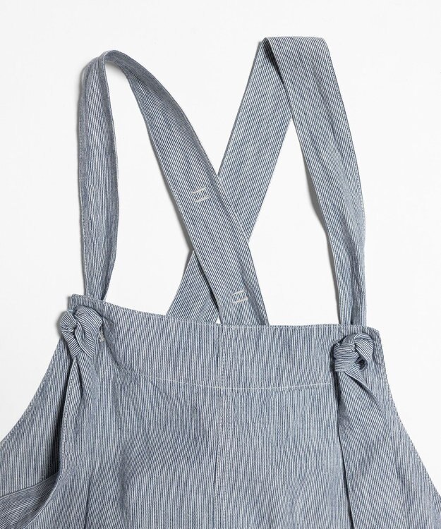 LENO LIGHT HICKORY SALOPETTES / ヒッコリーサロペット WHITE STRIPE