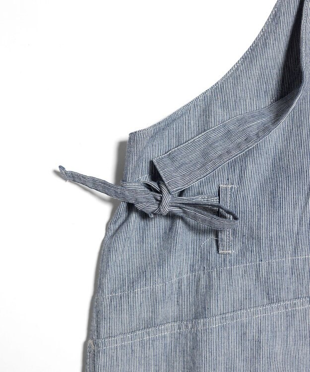 LENO LIGHT HICKORY SALOPETTES / ヒッコリーサロペット WHITE STRIPE