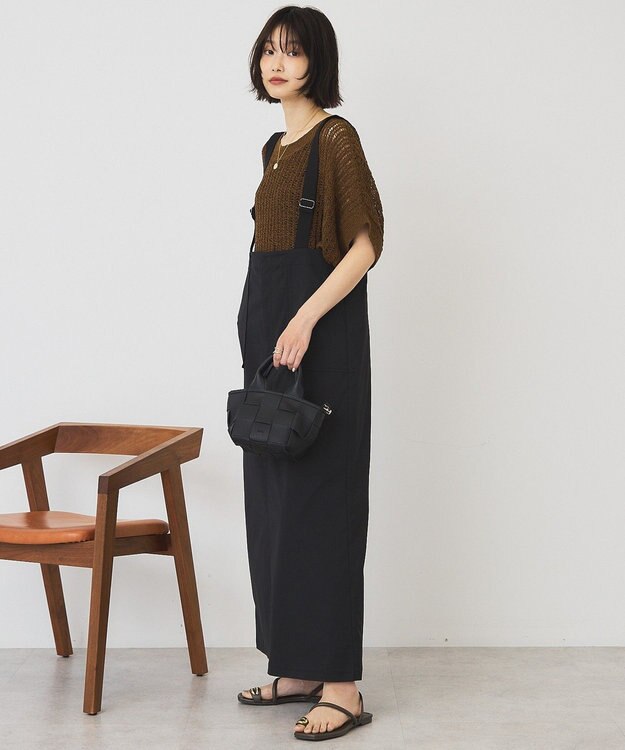 AMERICAN HOLIC 透かし畦ルーズニット Camel