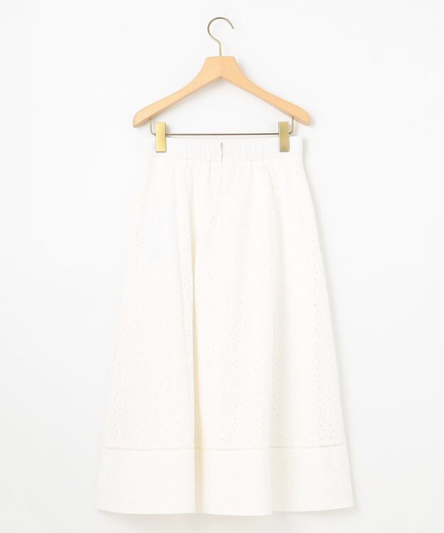 組曲 エンブロイダリーレース スカート アイボリー系