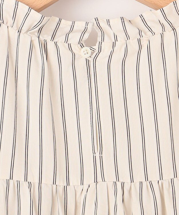 組曲 【WEB限定】ナイロンレーヨン チュニック ブラウス エクリュベース系1