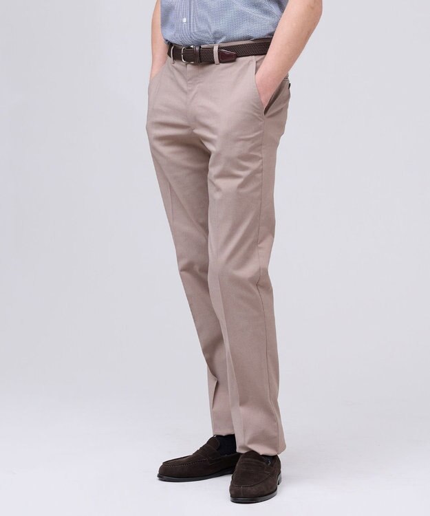 J.PRESS MEN 新色【ストレッチ】ハイパワーシャンブレードビー パンツ ブラウン系