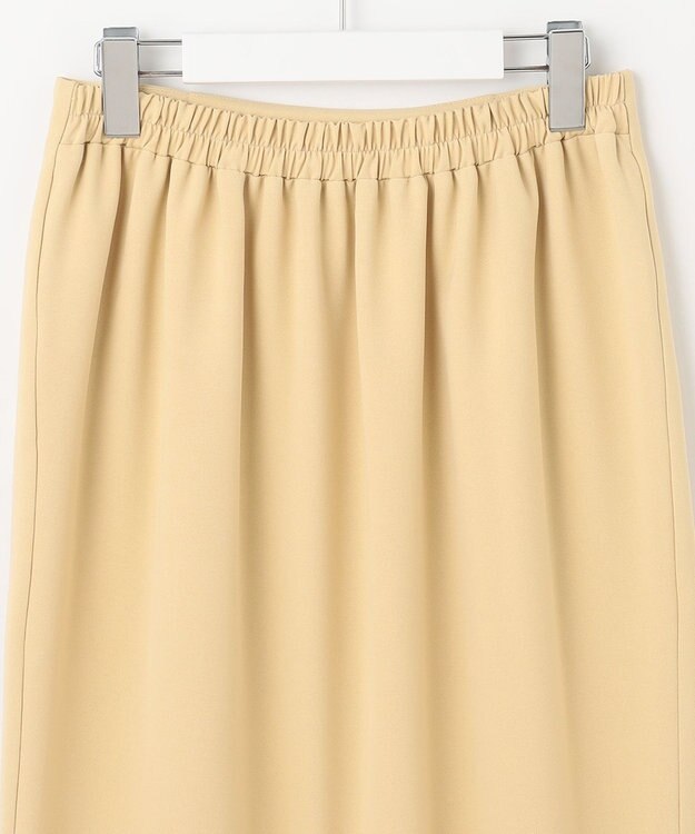 Feroux ソフトツイルナロースリット スカート イエロー系