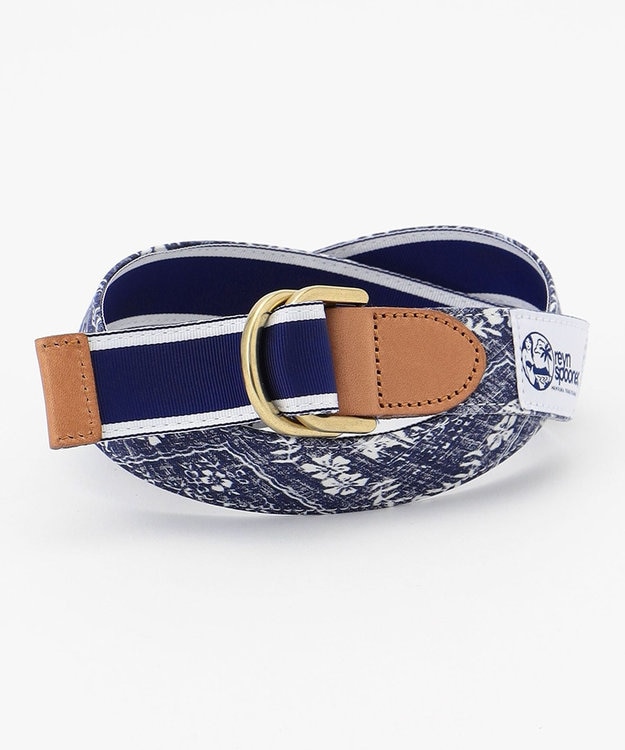 J.PRESS MEN 【120th anniversary】Reyn spooner×J.PRESS リバースフリングベルト ネイビー系5