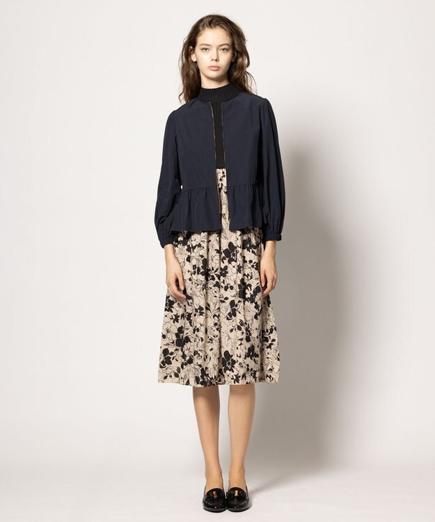 TOCCA 【洗える】CHANDELIER KNIT DRESS ニットドレス ブラック×ベージュ系