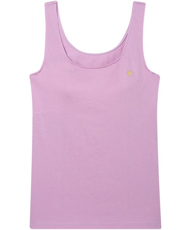 tsumori chisato SLEEP ツモリチサト インナー 綿混ベア天竺素材(身生地) パッド付(取り外し可) ノースリーブ タンクトップ レディース UCX400/ワコール パープル