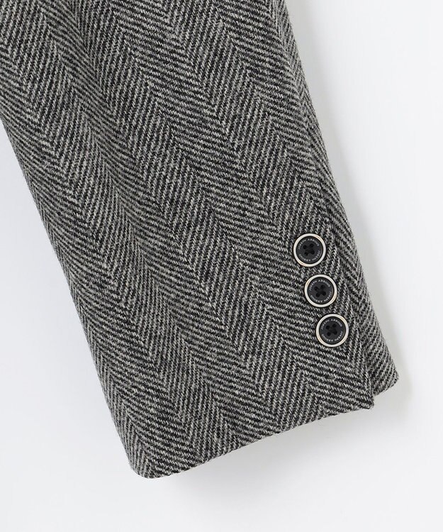 JOSEPH ABBOUD 【リラックスサイズ】ラムウールツィード ジャケット グレー系7