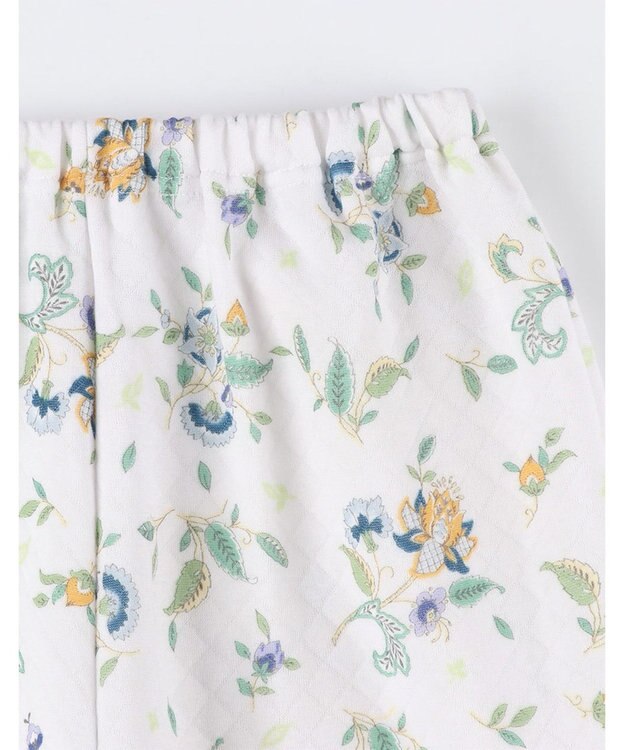 WACOAL ワコール_リラックス＆スリープ パジャマ キルトニット素材(本体) あったか 長袖 長ズボン ミントン レディース NDW458 /ワコール ホワイト