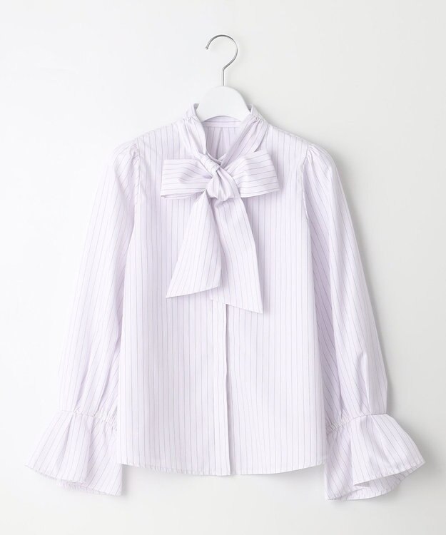 Feroux 【キレイ見えセットアップ対応】リボンタイ ブラウス ホワイト系1