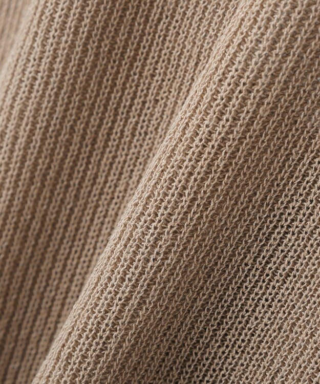 AMERICAN HOLIC 襟付きスキッパー半袖ニットポロ Beige