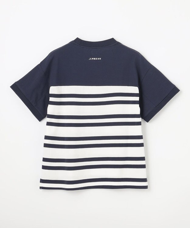 J.PRESS KIDS 【140-170cm】 ボーダービックシルエットＴシャツ ネイビー