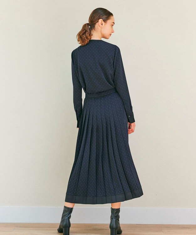 BEIGE， 【WEB限定】MAKALU / プリーツスカート Navy×Black