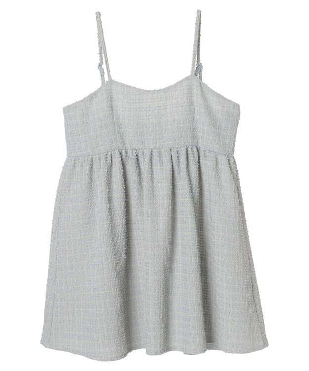 earth music&ecology ツイードキャミチュニック Blue