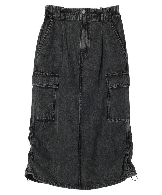 Green Parks ・ＥＬＥＮＣＡＲＥ　ＤＵＥ　カーゴデニムスカート Gray Mixture