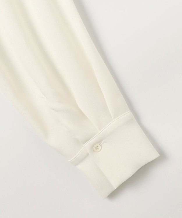 組曲 【WEB限定】ボウタイ付きフリルカラー ブラウス アイボリー系