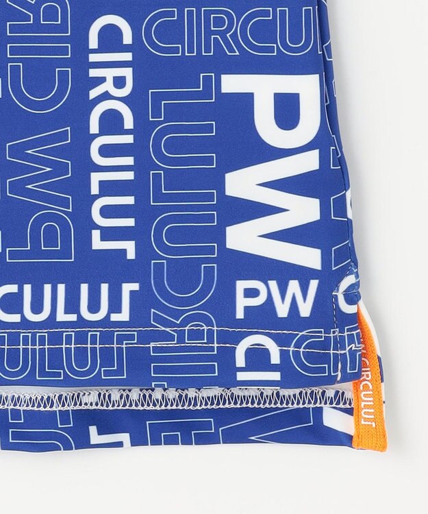 PW CIRCULUS 【UVカット / 吸水速乾 / 伸縮性抜群】【WOMEN】PWロゴ柄モック サックスブルー系5