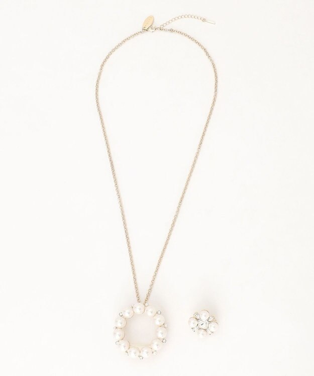 TOCCA PEARL BIJOUX SET BROOCHNECKLACE 3WAYブローチネックレス ゴールド系