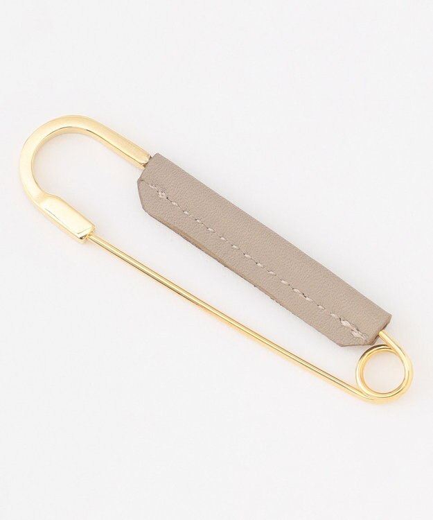 23区 レザー巻 キルトピン ベージュ系