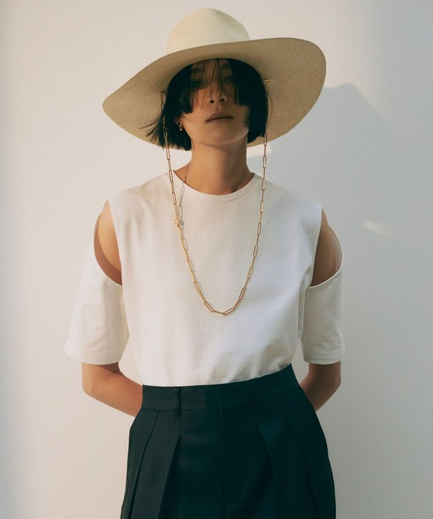 NAVE 【Nave　洗える】クリアジャージー Tシャツ ホワイト系