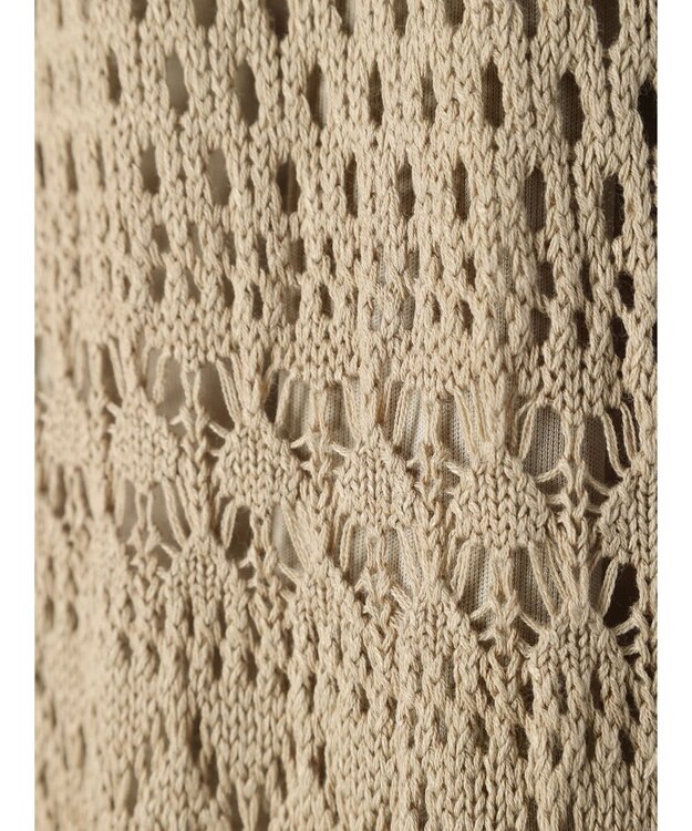 AMERICAN HOLIC 透かし編みニットパンツ Beige